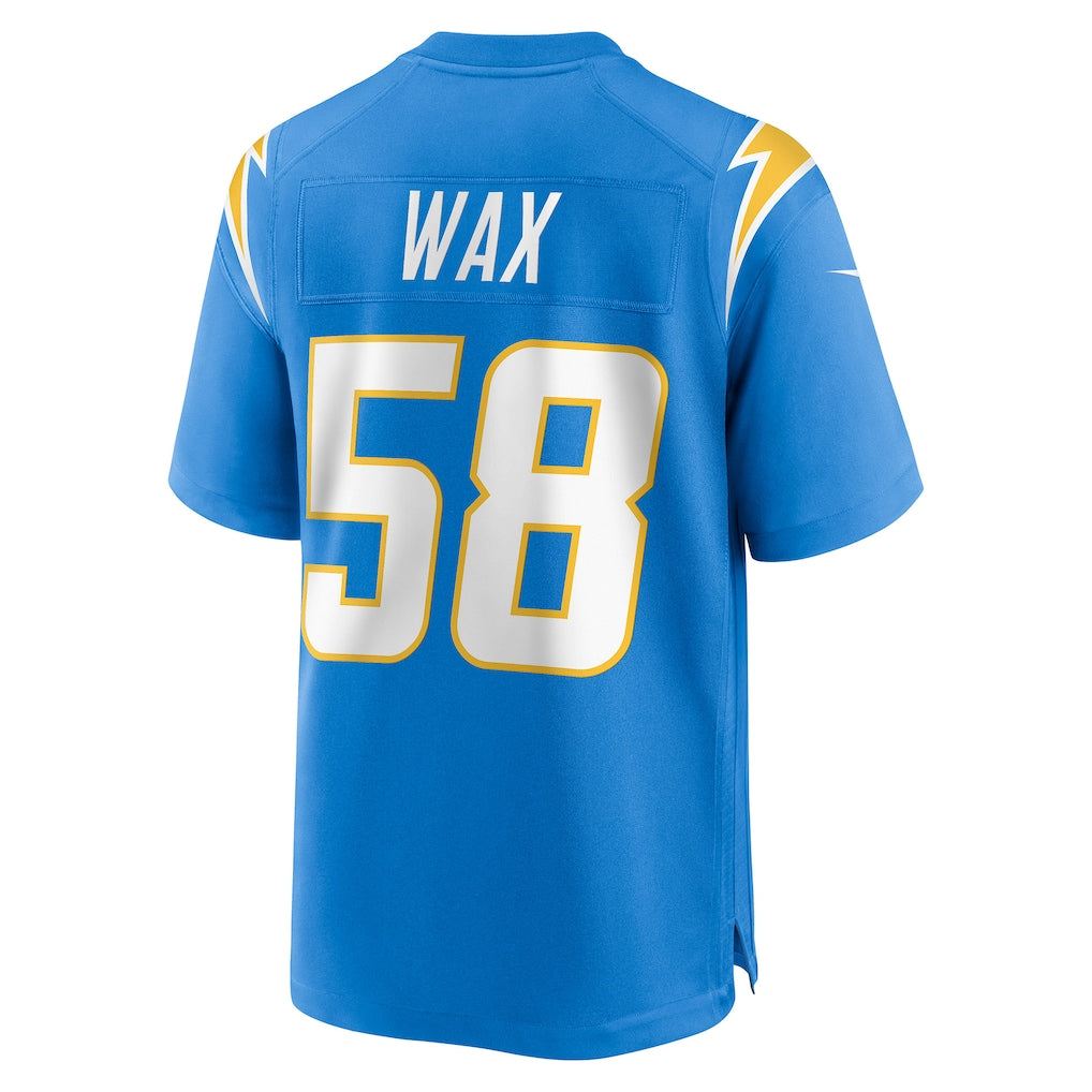 Choea LA.Chargers #58 Marlowe Wax Powder Blue Team Game Jersey