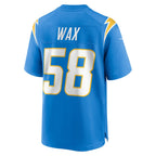 Choea LA.Chargers #58 Marlowe Wax Powder Blue Team Game Jersey
