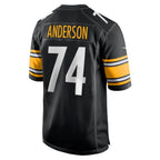 Choea P.Steelers #74 Spencer Anderson Black Game Jersey