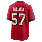 Choea TB.Buccaneers #57 John Bullock Red Team Game Jersey