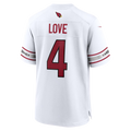 Choea A.Cardinals #4 Jeremiyah Love White Game Player Stitched Jerseys