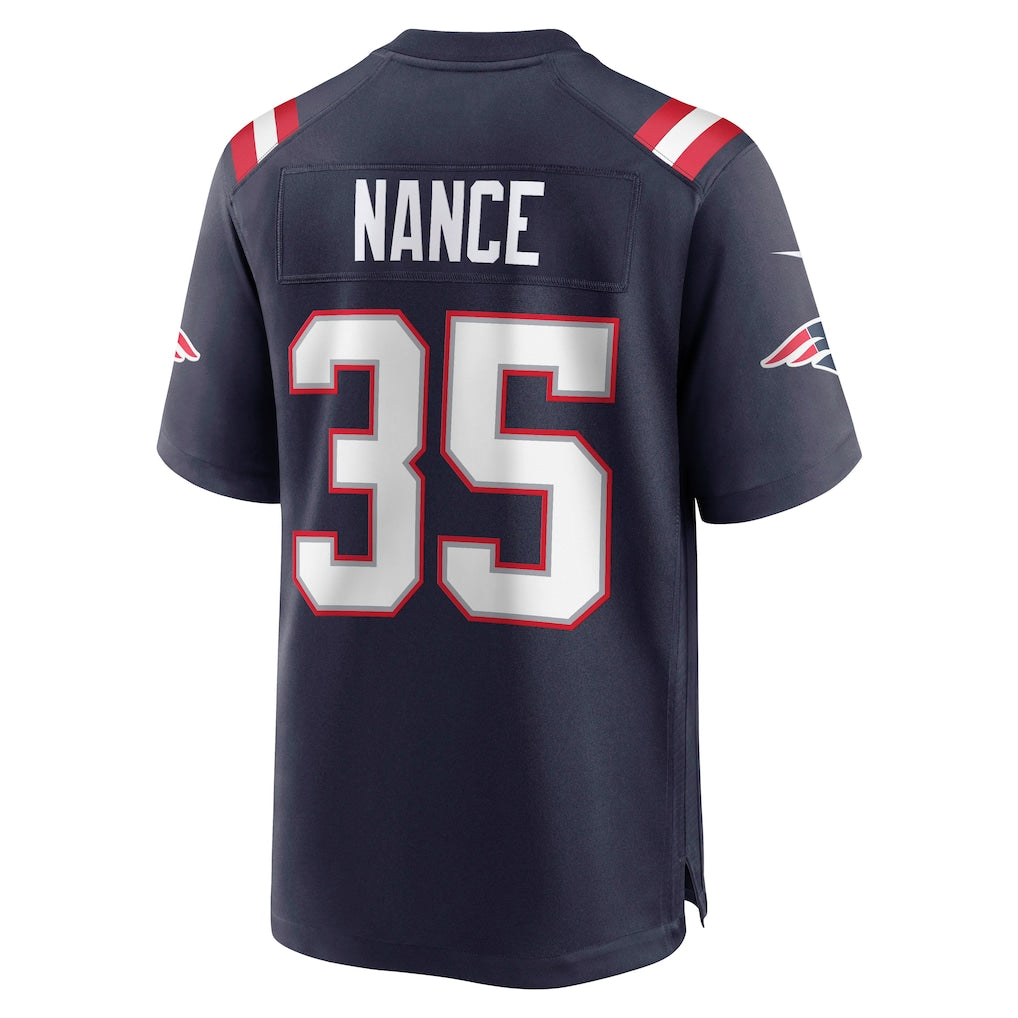 Choea NE.Patriots #35 Jim Nance Navy Retired Player Jersey
