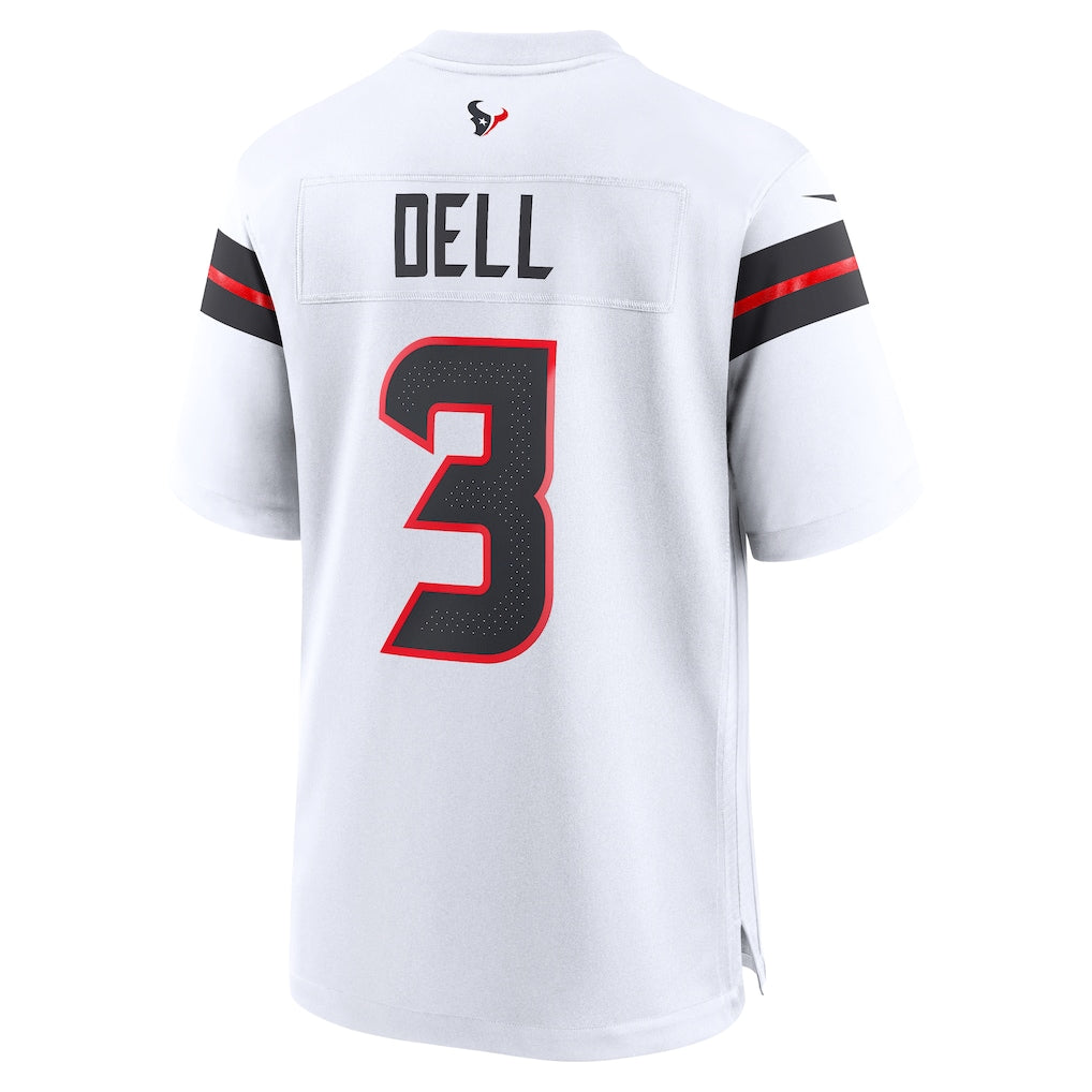 Choea H.Texans #3 Tank Dell White Game Jersey