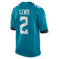 Choea J.Jaguars #2 Jourdan Lewis Teal Team Game Jersey