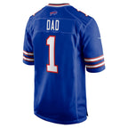 Choea B.Bills #1 Dad Royal Game Jersey