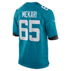 Choea J.Jaguars #65 Patrick Mekari Teal Team Game Jersey