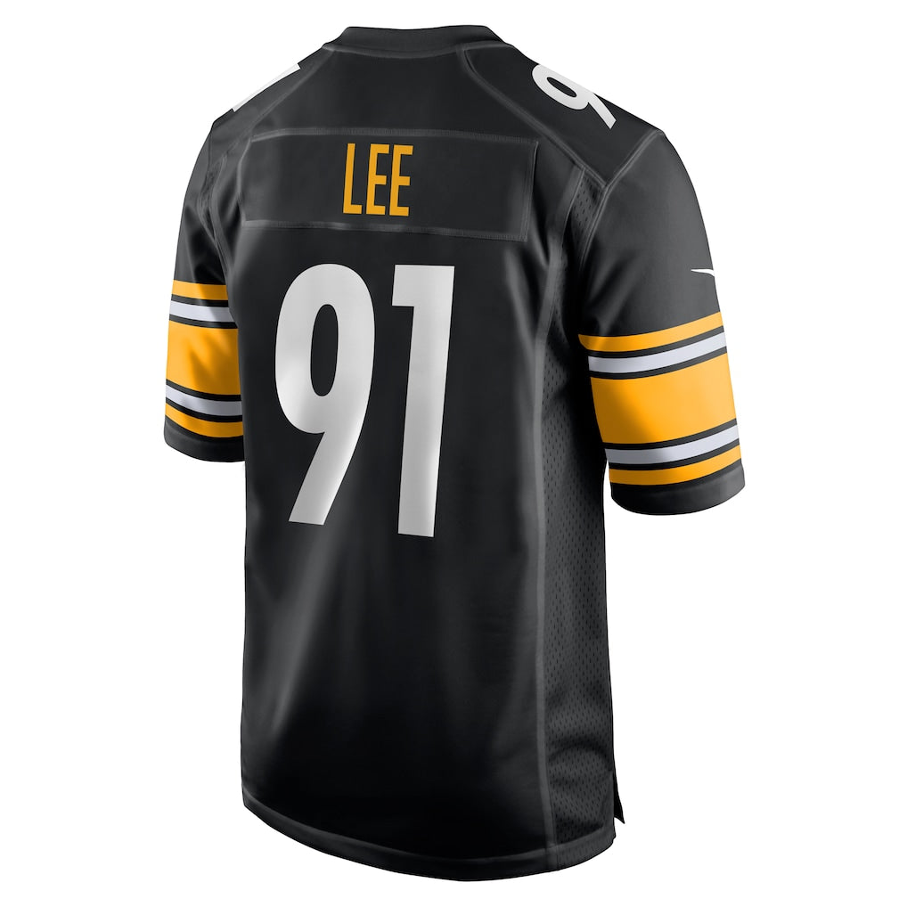 Choea P.Steelers #91 Logan Lee Black Game Jersey