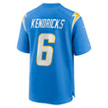 Choea LA.Chargers #6 Eric Kendricks Powder Blue Player Game Jersey