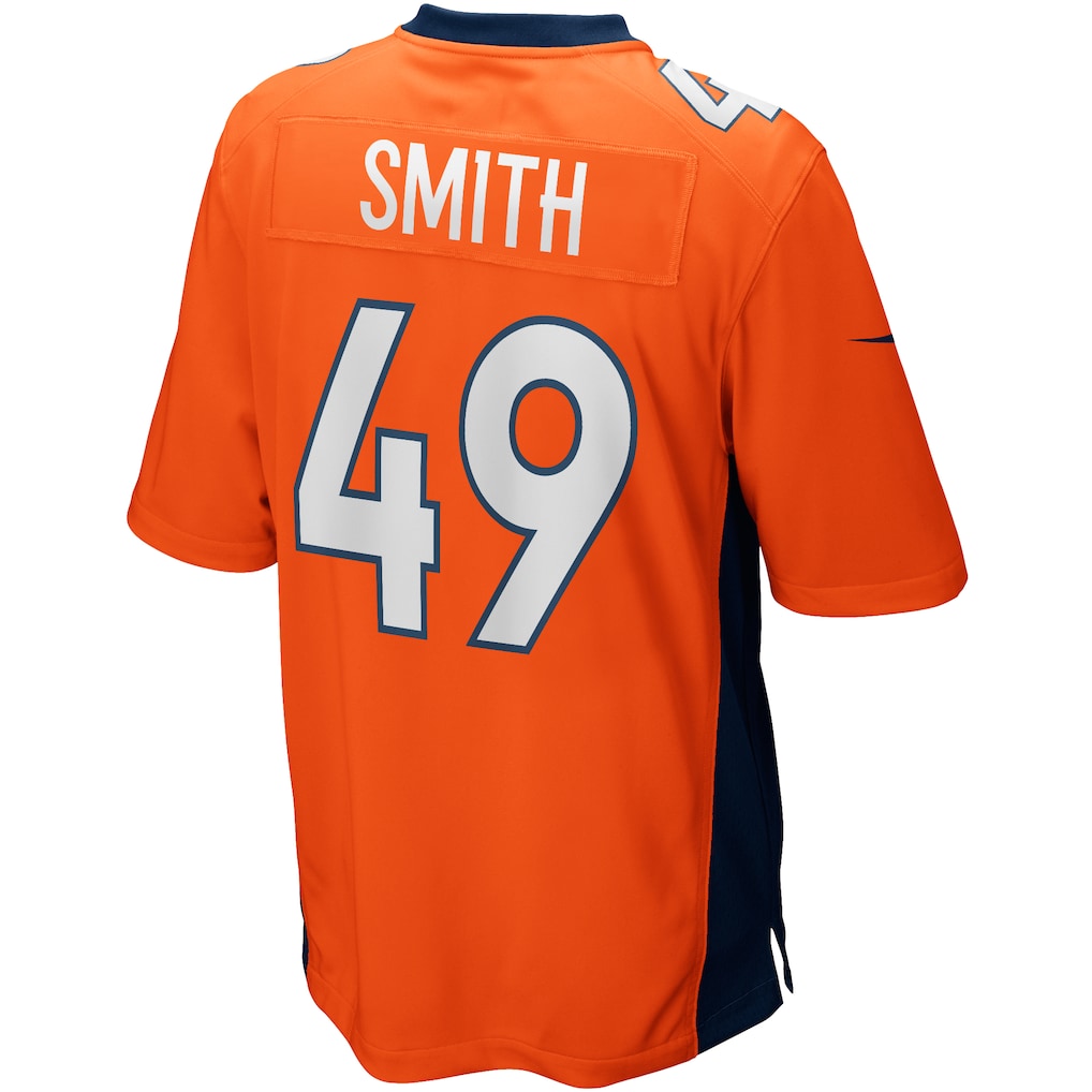 Choea D.Broncos #49 Dennis Smith Orange Retired Player Alternate Game Jersey