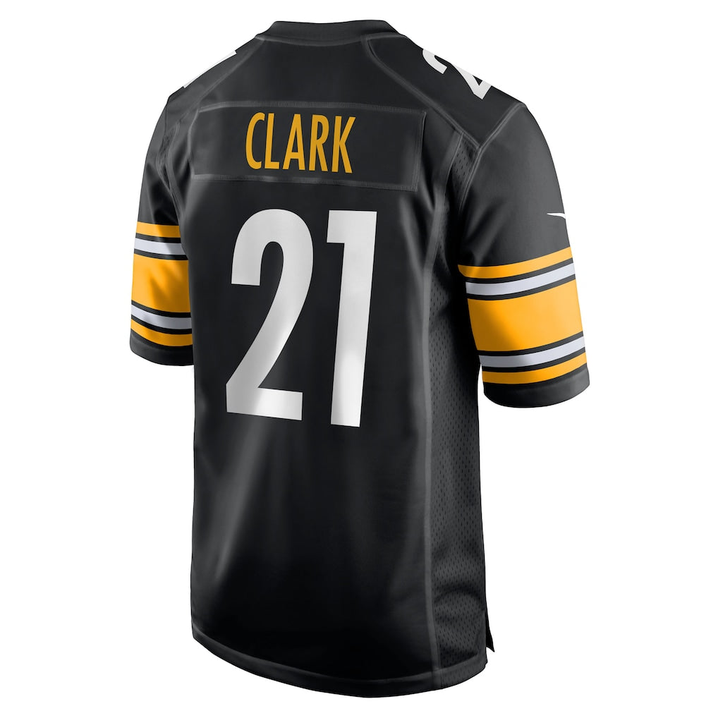 Choea P.Steelers #21 Chuck Clark Black Team Game Jersey