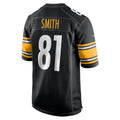 Choea P.Steelers #81 Jonnu Smith Black Team Game Jersey