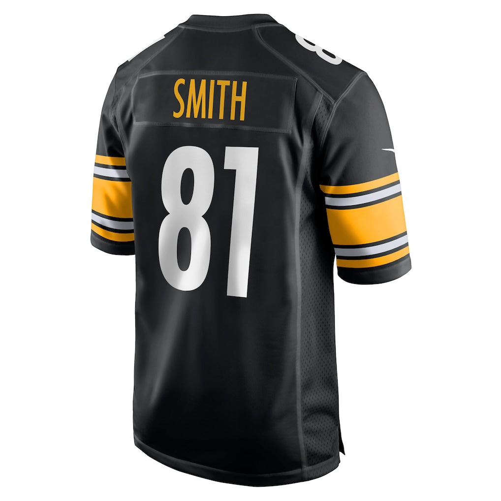 Choea P.Steelers #81 Jonnu Smith Black Team Game Jersey