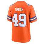 Choea D.Broncos #49 Dennis Smith Orange Player Game Jersey