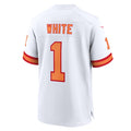 Choea TB.Buccaneers #1 Rachaad White White 50th Season Game Jersey