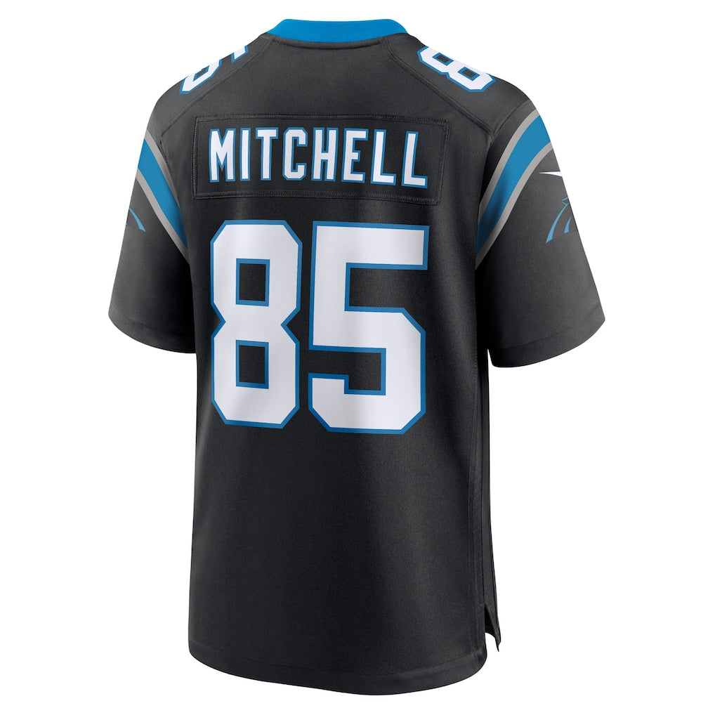 Choea C.Panthers #85 James Mitchell Black Team Game Jersey