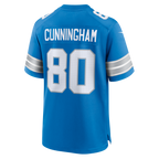 Choea D.Lions #80 Malik Cunningham Blue Team Game Jersey