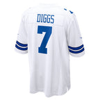 Choea D.Cowboys #7 Trevon Diggs White Game Jersey