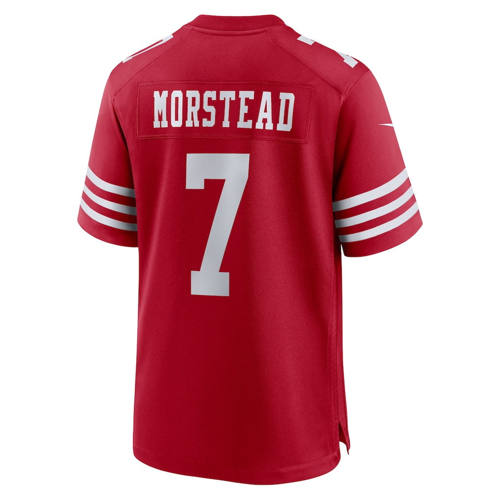Choea SF.49ers #7 Thomas Morstead Scarlet Team Game Jersey