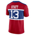Choea NY.Giants #13 Jalin Hyatt Century Red Alternate Vapor F.U.S.E. Limited Jersey