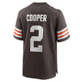 Choea C.Browns #2 Amari Cooper Brown Player Game Jersey