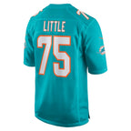 Choea M.Dolphins #75 Greg Little Aqua Game Jersey