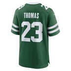 Choea NY.Jets #23 Azareye'h Thomas Legacy Green Team Game Jersey
