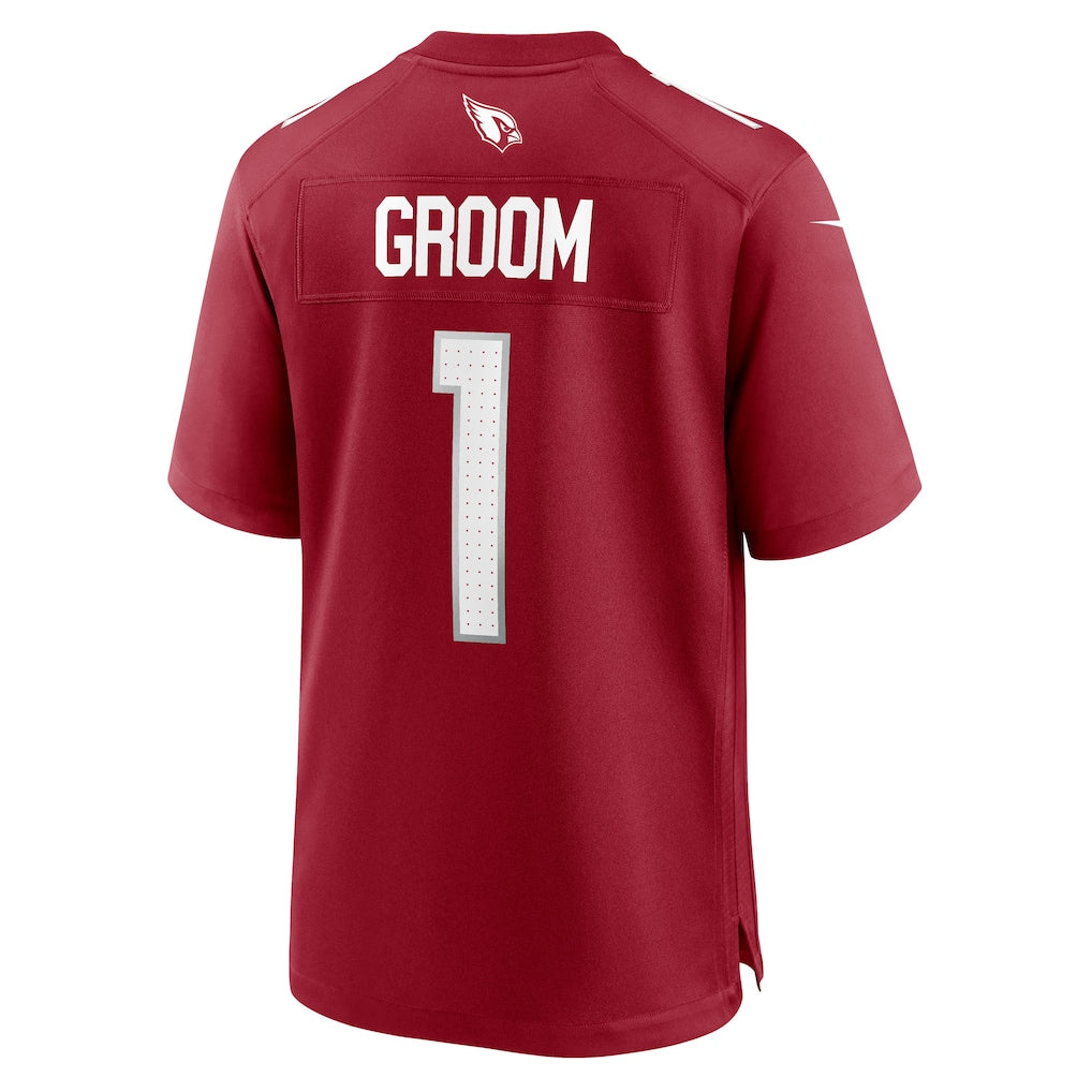 Choea A.Cardinals #1 Groom Cardinal Team Game Jersey