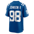 Choea IN.Colts #98 Eric Johnson II Royal Team Game Jersey