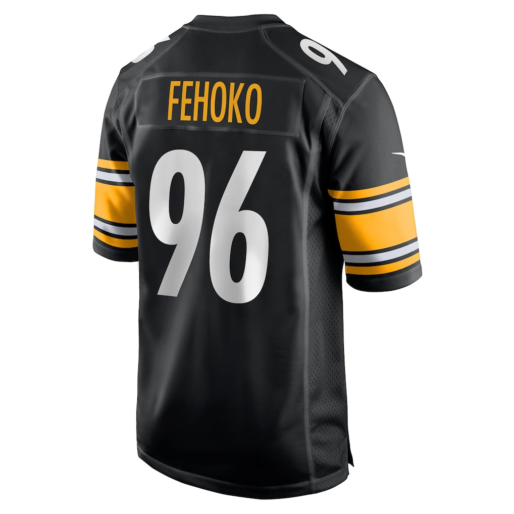 Choea P.Steelers #96 Breiden Fehoko Black Game Jersey