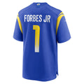 Choea LA.Rams #1 Emmanuel Forbes Jr. Royal Team Game Jersey