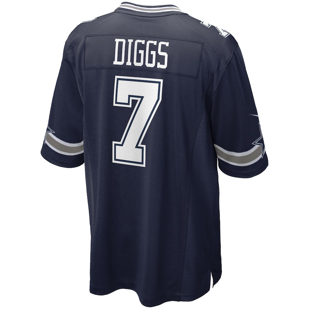 Choea D.Cowboys #7 Trevon Diggs Navy Game Jersey