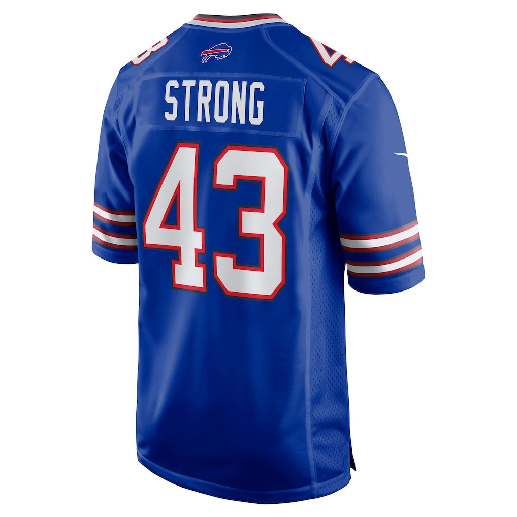 Choea B.Bills #43 Dorian Strong Royal Team Game Jersey