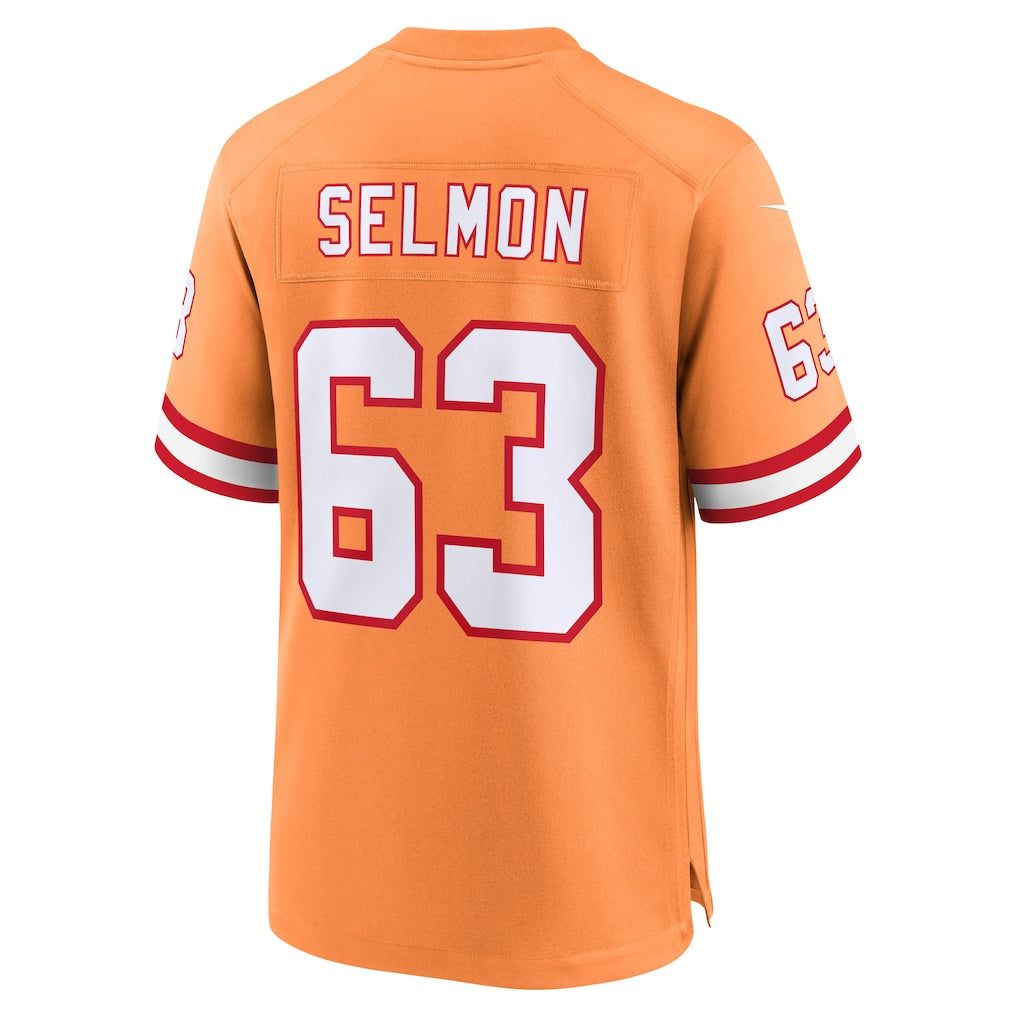 Choea TB.Buccaneers #63 Lee Roy Selmon Creamsicle 50th Season Game Jersey