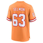 Choea TB.Buccaneers #63 Lee Roy Selmon Creamsicle 50th Season Game Jersey