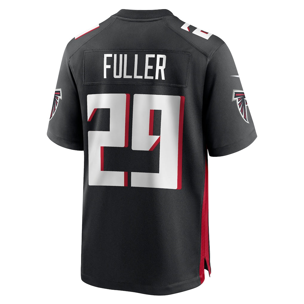 Choea A.Falcons #29 Jordan Fuller Black Team Game Jersey