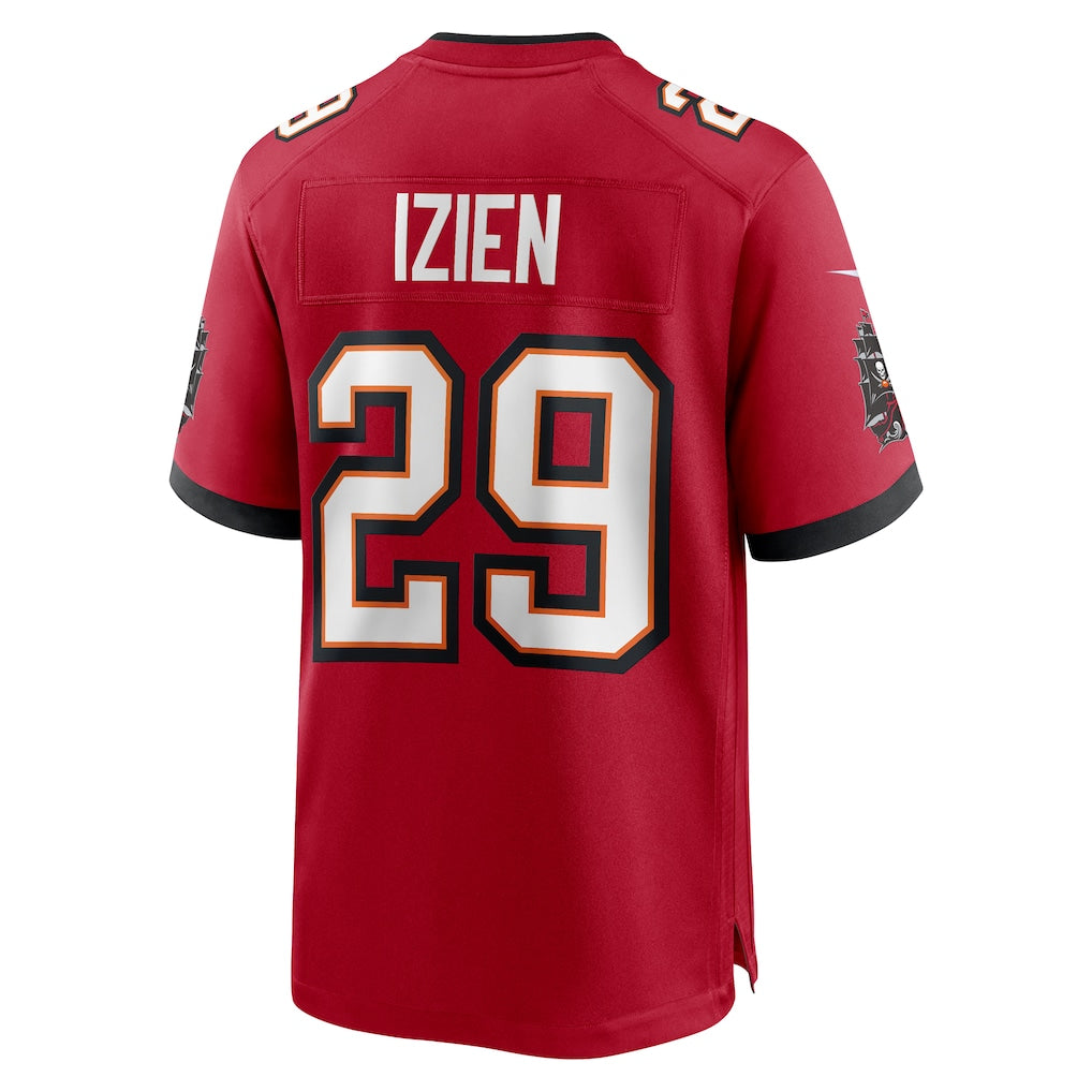 Choea TB.Buccaneers #29 Christian Izien Red Game Jersey