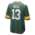 Choea GB.Packers #13 Dontayvion Wicks Green Game Jersey