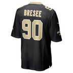 Choea NO.Saints #90 Bryan Bresee Black Game Jersey