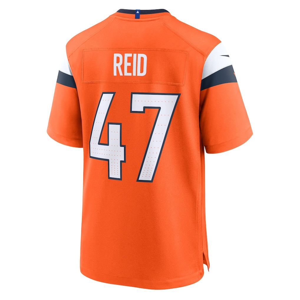 Choea D.Broncos #47 Karene Reid Orange Team Game Jersey