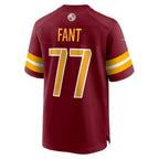 Choea W.Commanders #77 George Fant Burgundy Team Game Jersey
