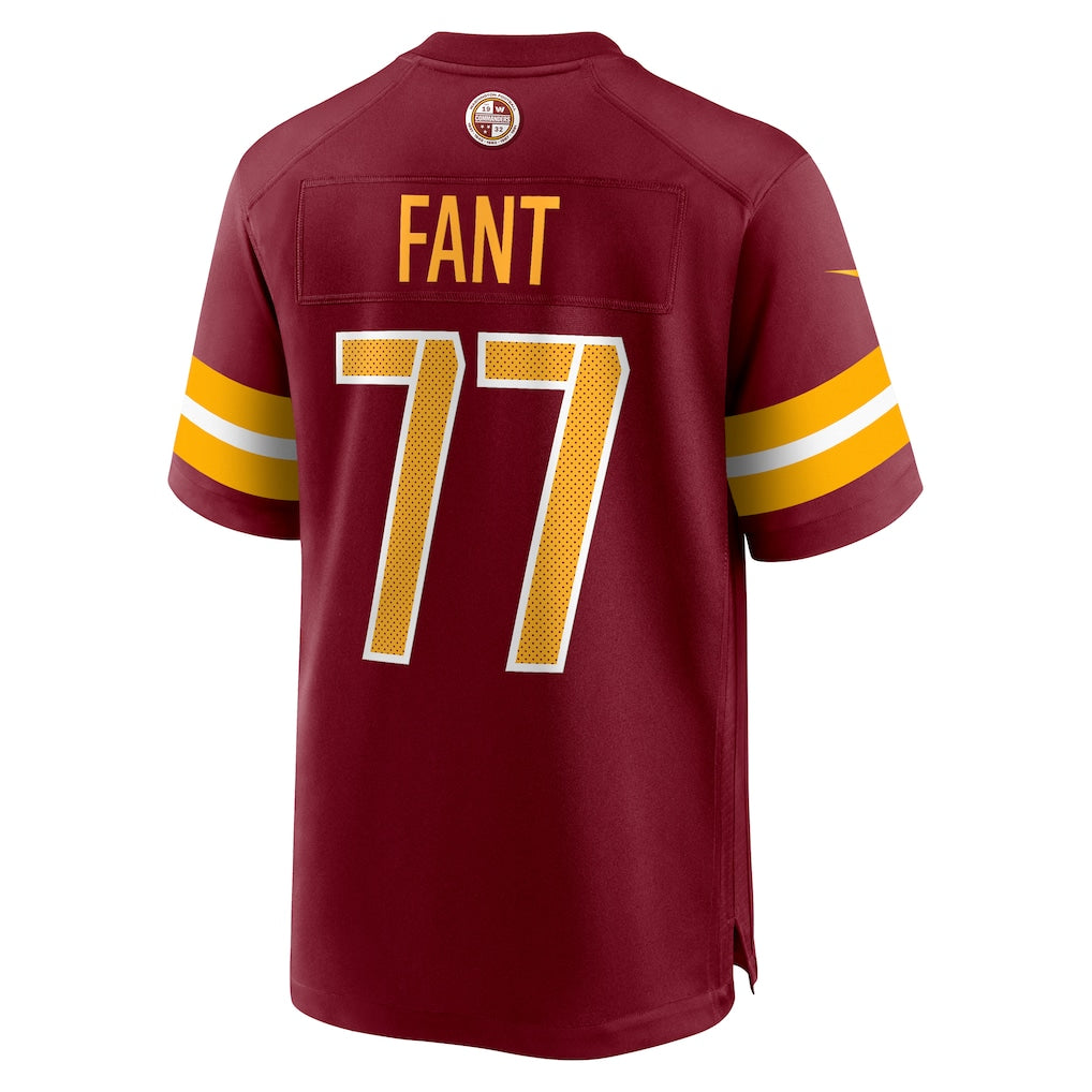 Choea W.Commanders #77 George Fant Burgundy Team Game Jersey