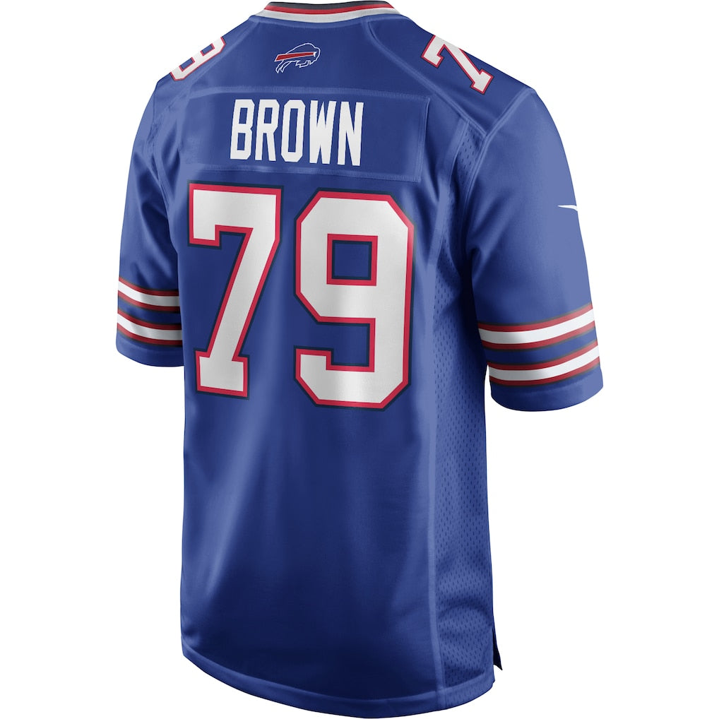 Choea B.Bills #79 Ruben Brown Royal Game Retired Player Jersey