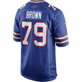Choea B.Bills #79 Ruben Brown Royal Game Retired Player Jersey