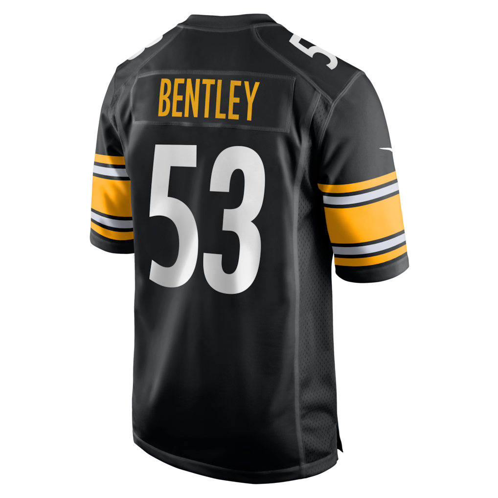 Choea P.Steelers #53 JaWhaun Bentley Black Team Game Jersey