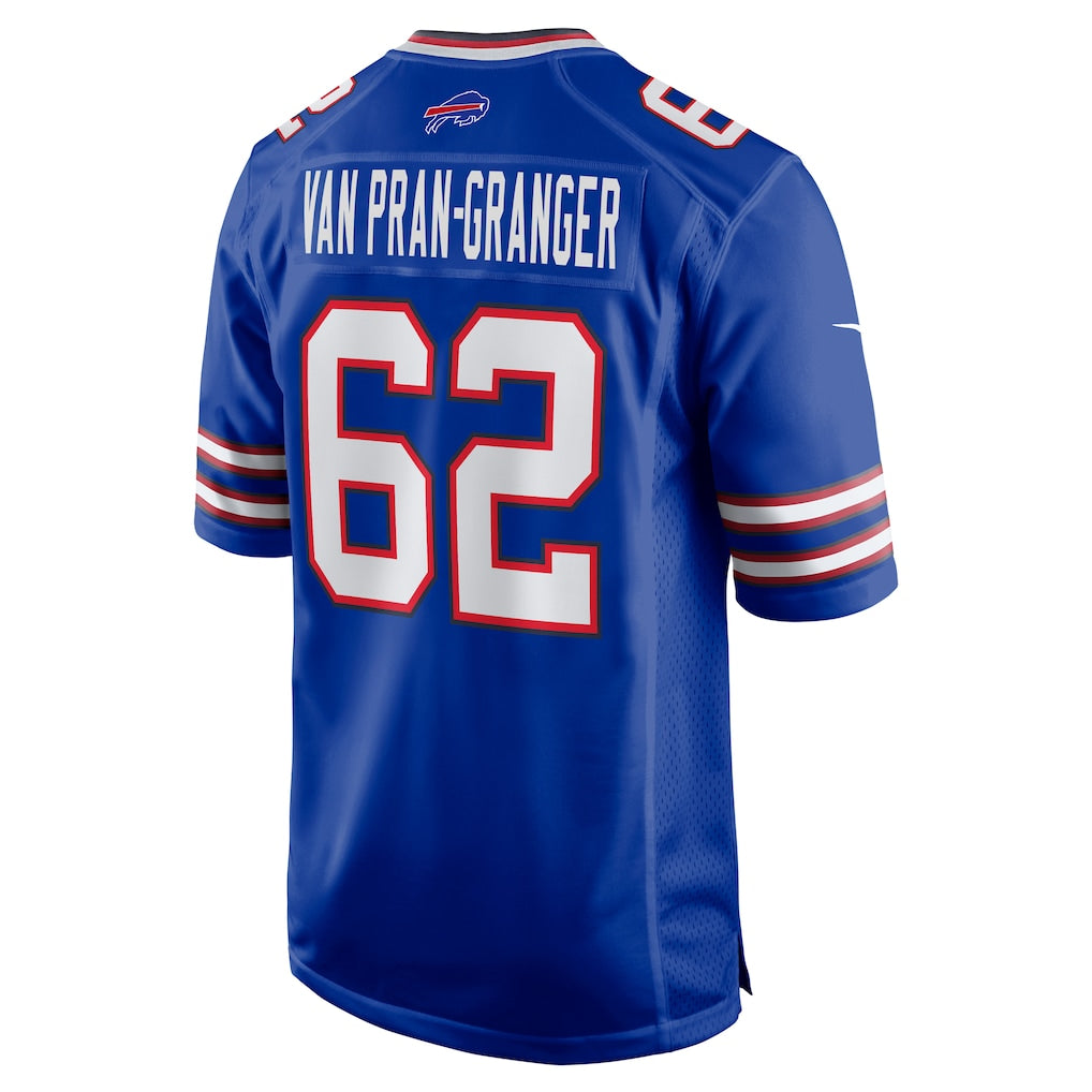 Choea B.Bills #62 Sedrick Van Pran-Granger Royal Game Jersey