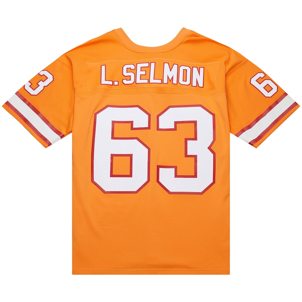 Choea TB.Buccaneers #63 Lee Roy Selmon Mitchell & Ness Orange 1976 Legacy Replica Jersey