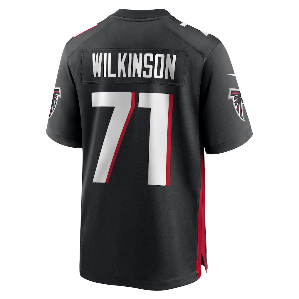 Choea A.Falcons #71 Elijah Wilkinson Black Team Game Jersey