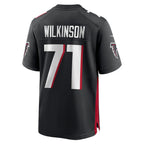 Choea A.Falcons #71 Elijah Wilkinson Black Team Game Jersey