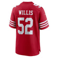 Choea SF.49ers #52 Patrick Willis Scarlet Retired Player Game Jersey