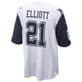 Choea D.Cowboys #21 Ezekiel Elliott White Team Game Jersey